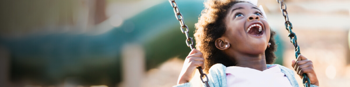 Girl on swing
