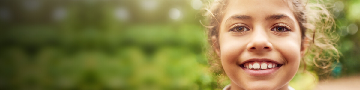 Young girl smiling